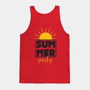 Summertime party holiday enjoy tan sun Shirt Tank Top